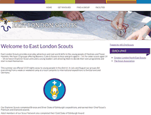 Tablet Screenshot of eastlondonscouts.org.uk